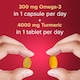 image 5 of Seven Seas Omega-3 & Turmeric Tablets with Fish Oil Capsules and Vitamin D - 60s