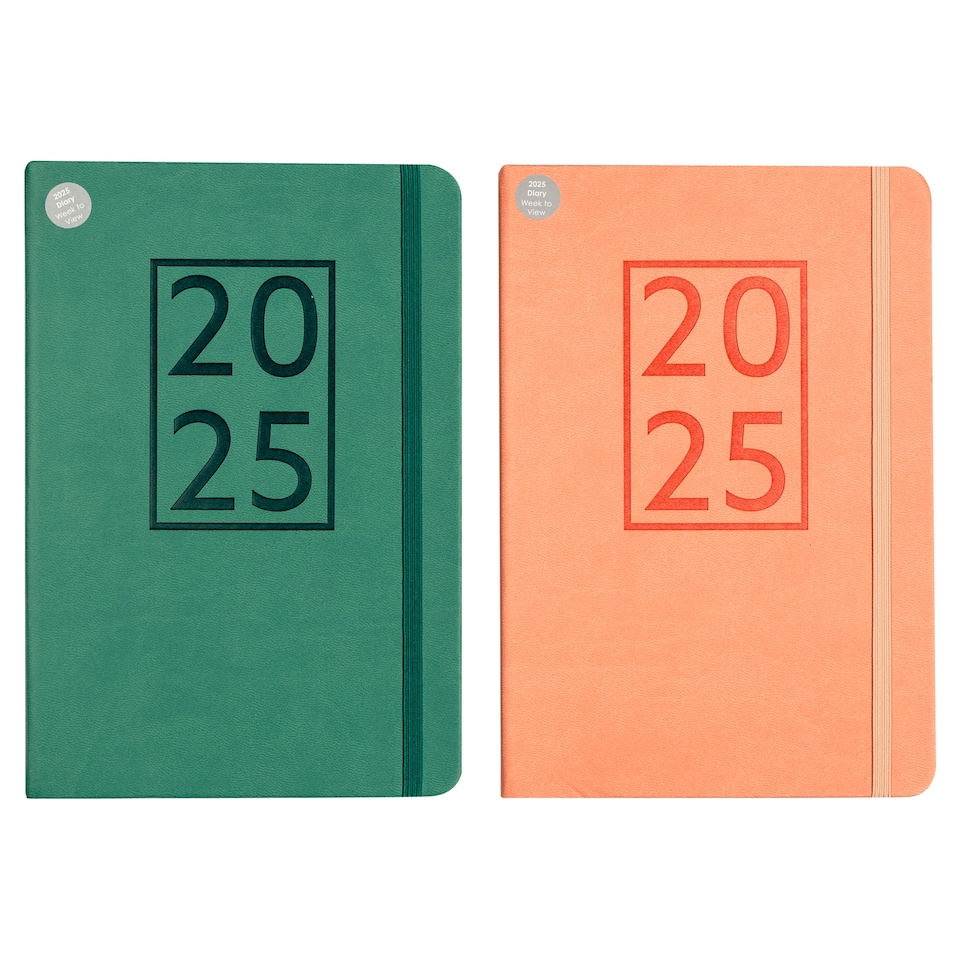 DIARY A5 WTV 2025 SOFT TOUCH Assorted