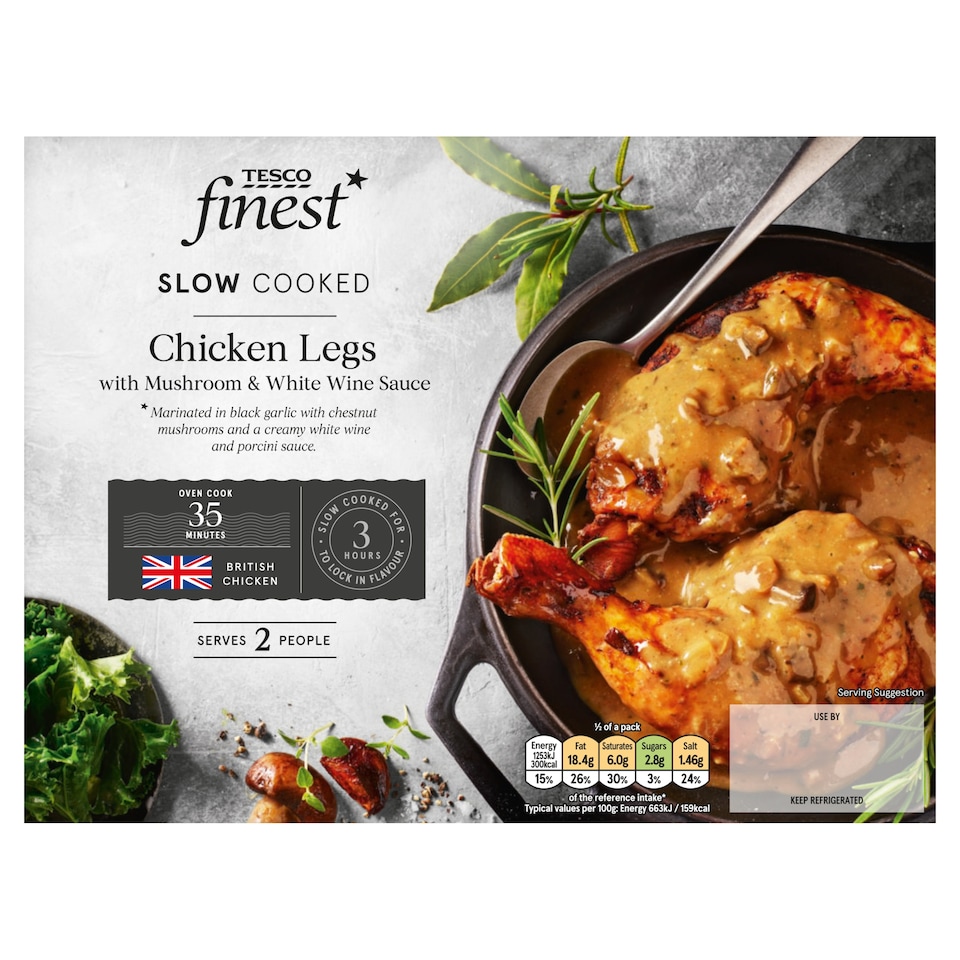 Tesco Finest Slow Cooked Chicken Legs 635G