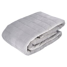 Fox & Ivy Silver Quilted Bedspread