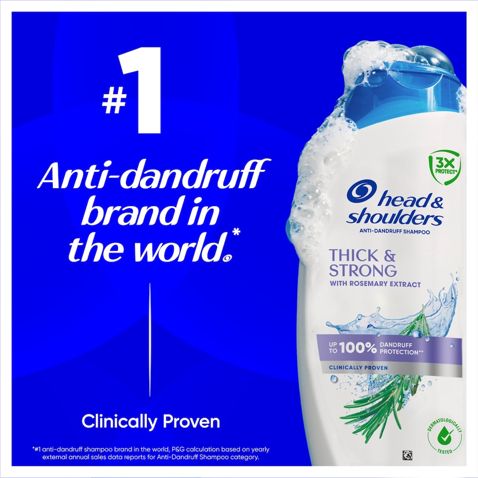 image 1 of Head & Shoulders Anti-dandruff Shampoo Thick & Strong with Rosemary Extract 400ml