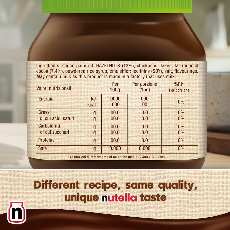 image 1 of NUTELLA PLANT BASED VEGAN 350 g