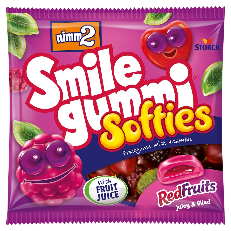 nimm2 Smilegummi Softies Fruitgums with Vitamins 90g