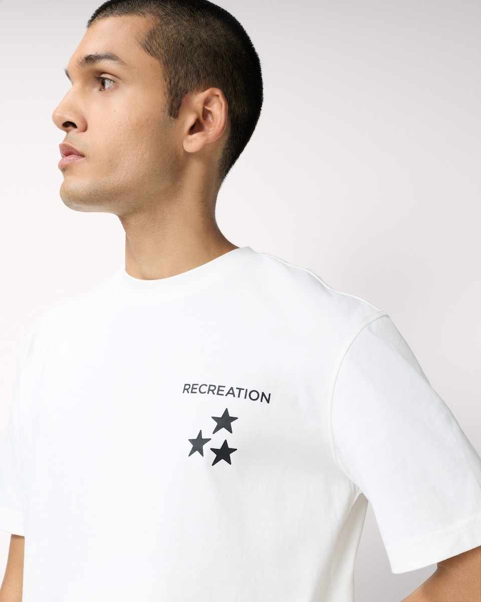 image 1 of F&F Active EVERYHOUR Pure Cotton T-Shirt in Ecru