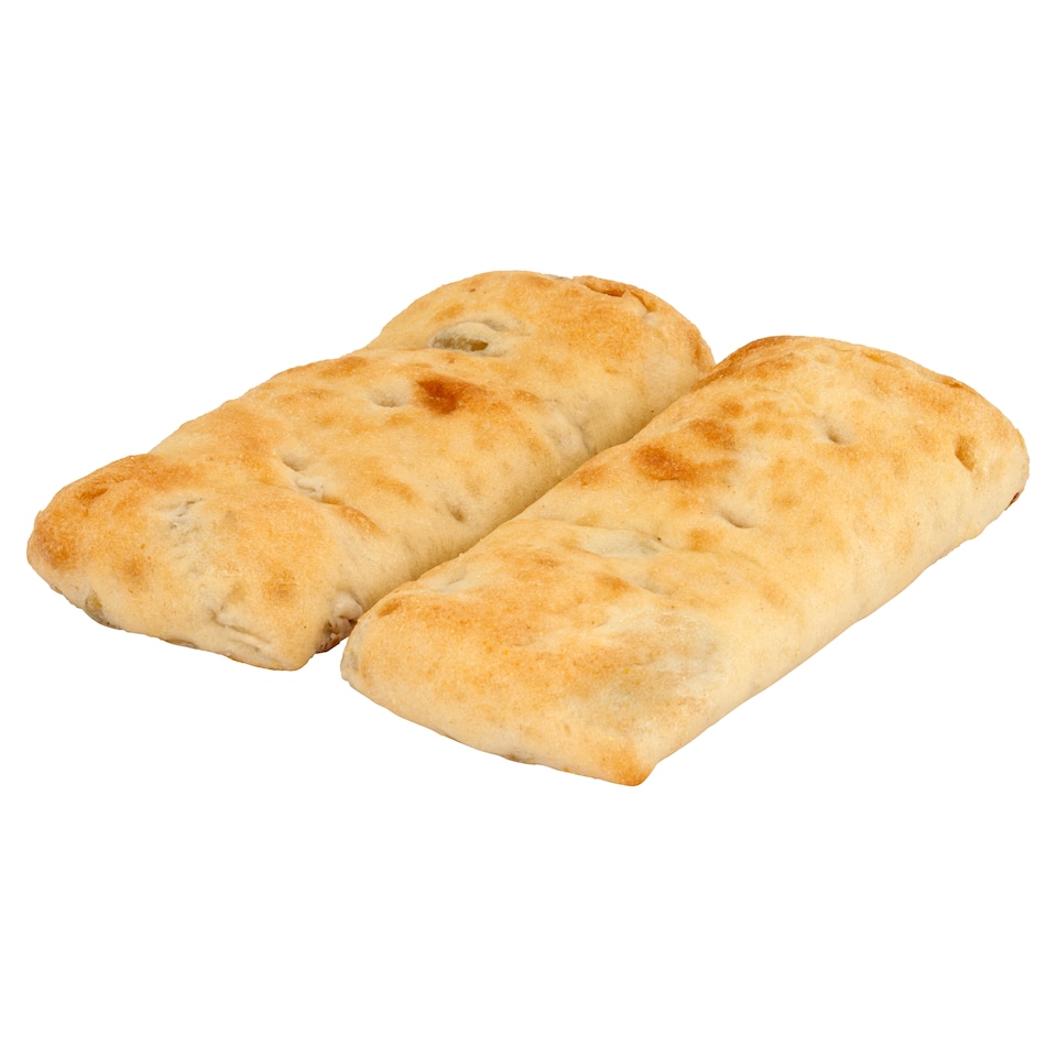 image 1 of Tesco Finest Halkidiki Olive Focaccia Panini 2 Pack