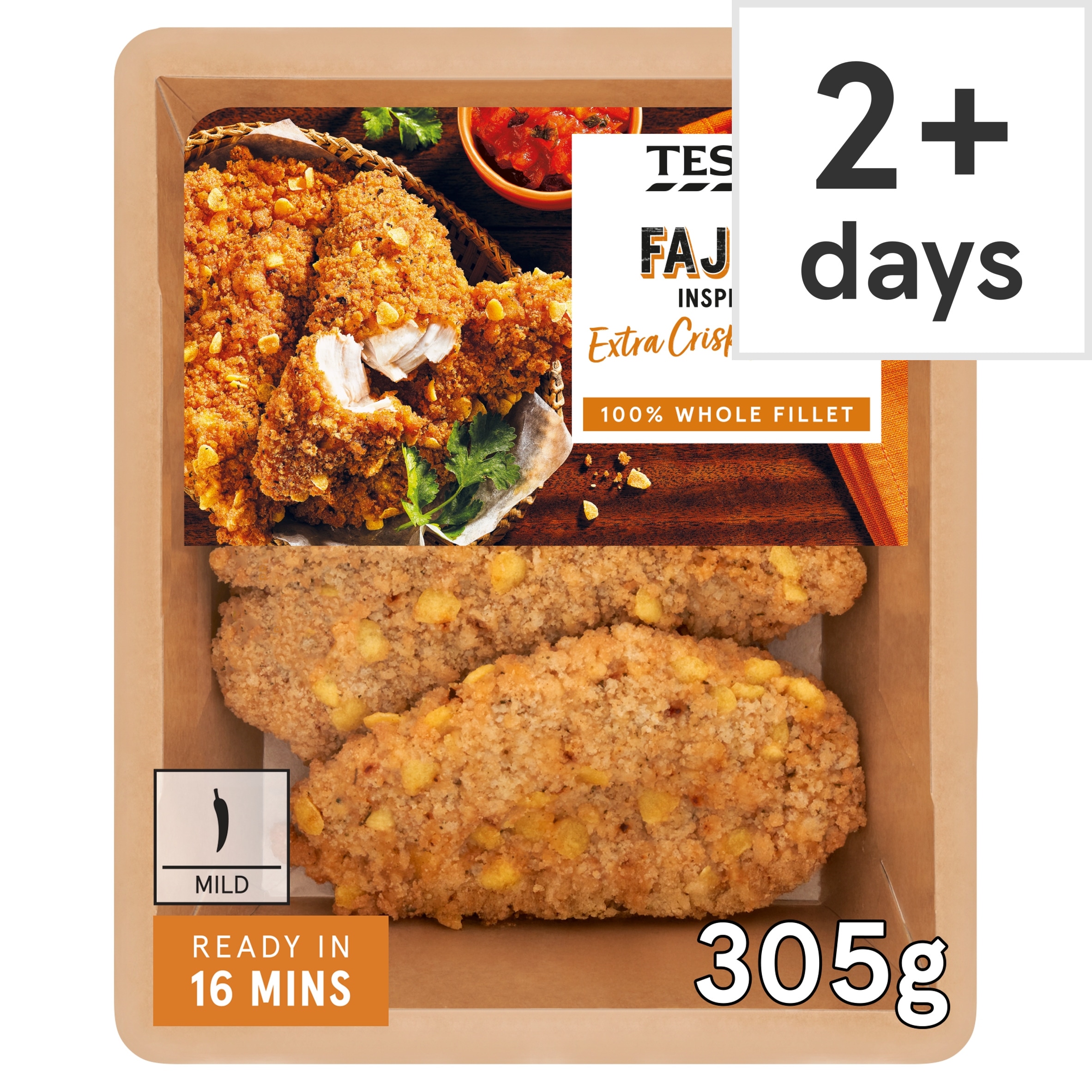 Tesco Fajita Inspired Extra Crispy Tenders 305g