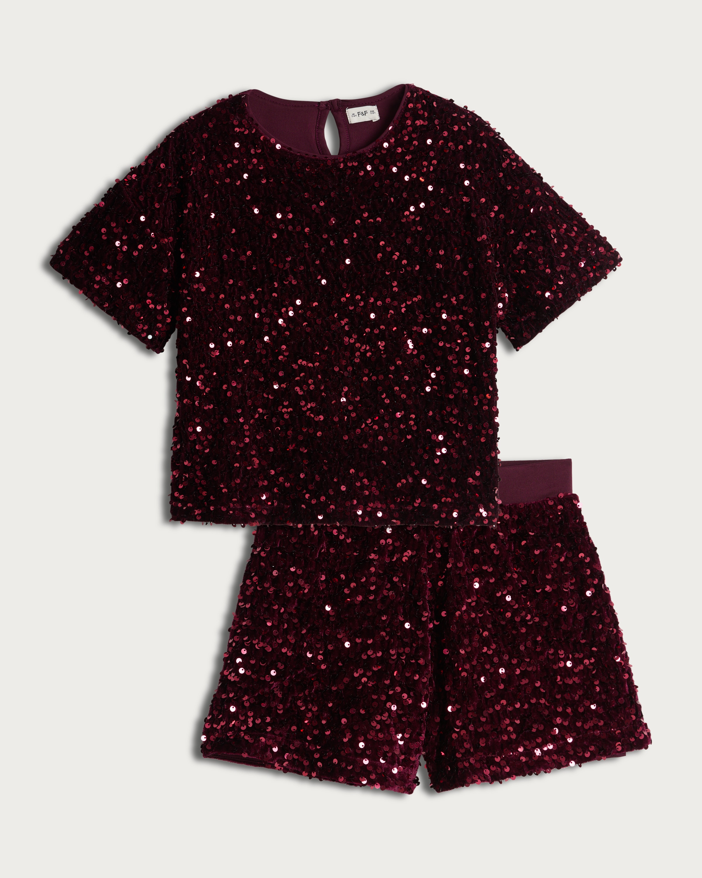 Koton Atatürk Flap-Sequined T-Shirt Short Sleeve Cotton Crew Neck