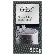 Tesco Finest Silver Icing Ready To Roll 500G