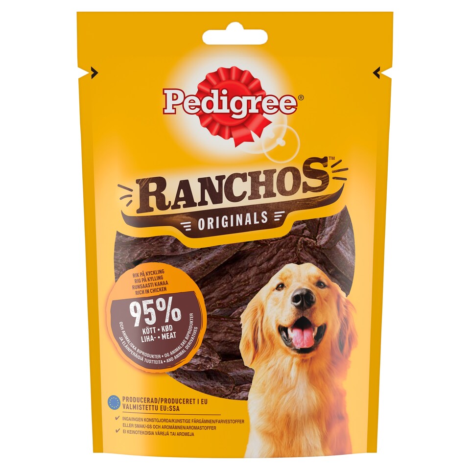 Pedigree Ranchos Originals Chicken Dog Treats 70G