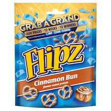 Flipz Cinnamon Bun Flavour Coated Pretzels 90g