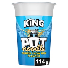 Pot Noodle King Chinese Chow Mein Snack 114G