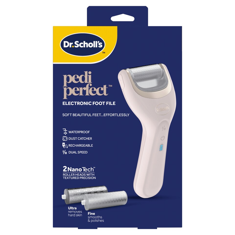 image 1 of Dr.Scholl's PEDI PERFECT Electronic Foot File 2 Rollers