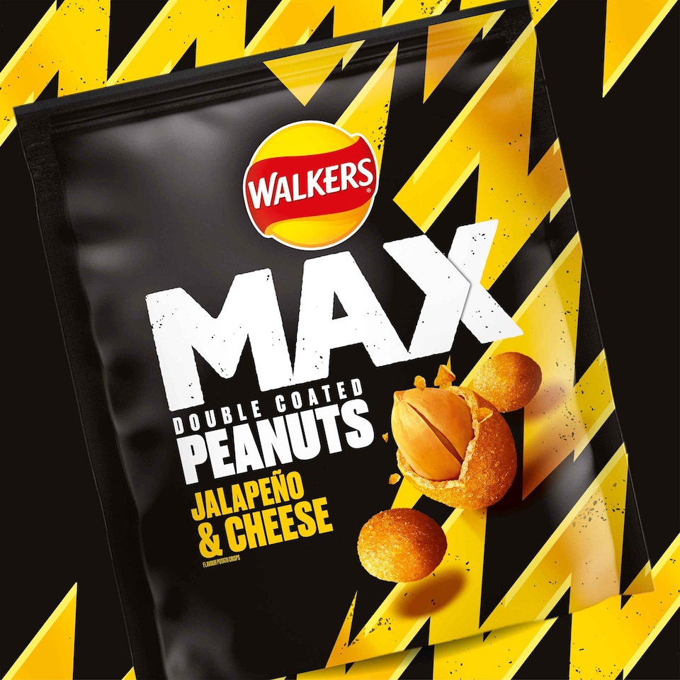 image 1 of Walkers Max Coated Peanuts Jalapeño & Cheese Sharing Bag 175g