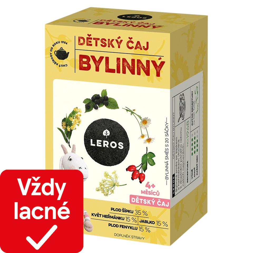 Leros Baby Detský čaj bylinkový 20 x 1,8 g (36 g)