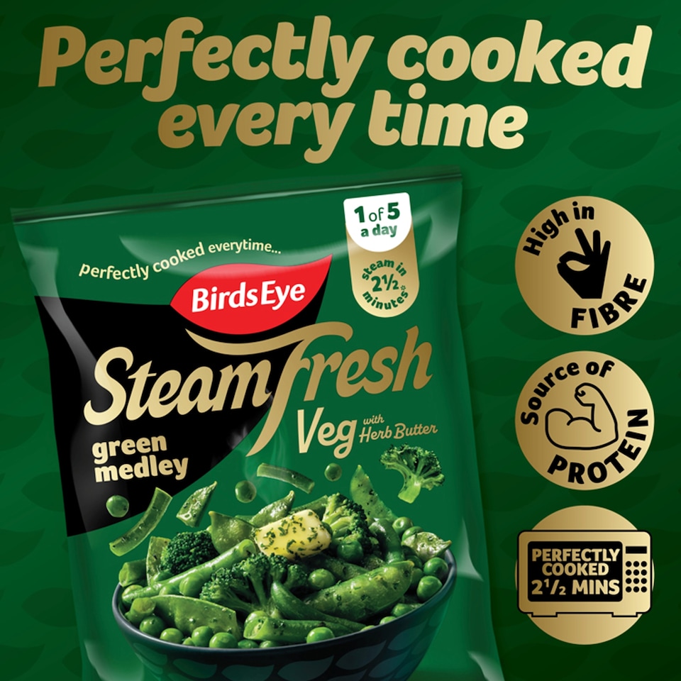 image 1 of Birds Eye Steamfresh 2 Green Medley Steam Bags 300g