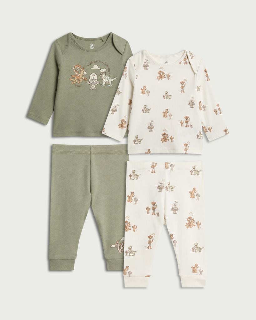 Disney Toy Story 2-Pack Pure Cotton Pyjama Sets in Multi