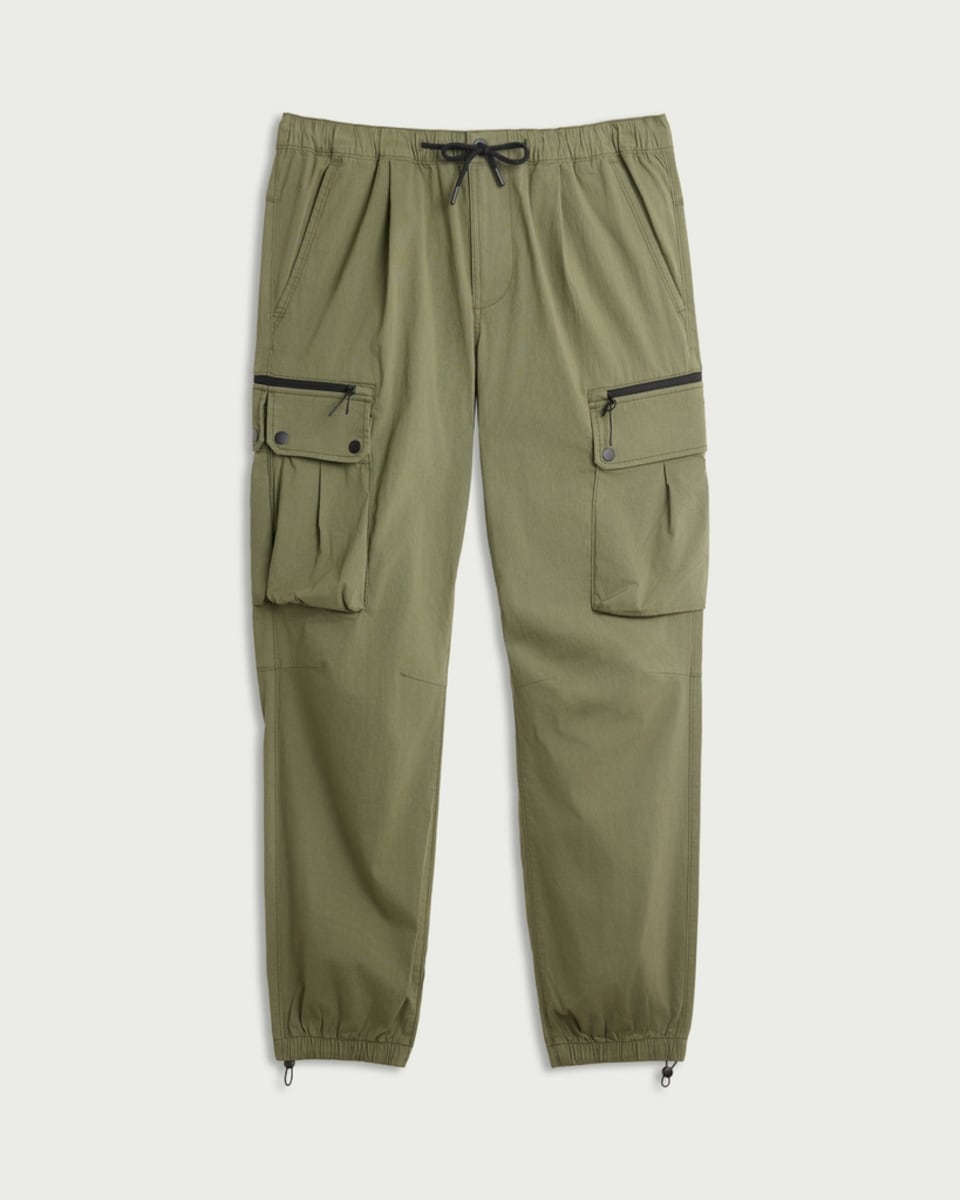 image 1 of F&F Cotton Rich Cargo Trousers in Khaki