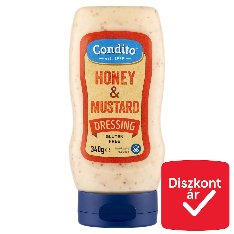 Condito gluténmentes mézes-mustáros öntet 340 g  1. kép