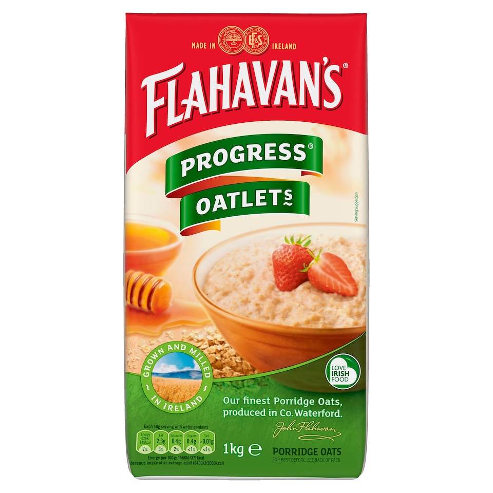 Flahavans Progress Oats 1Kg