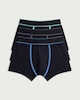 image 1 of F&F 3-Pack Cotton Rich Contrast Waistband Hipsters in Multi