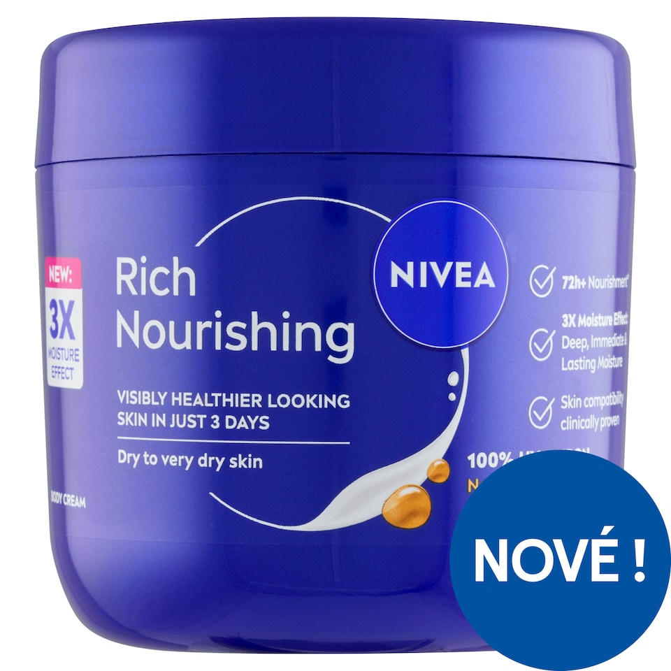 Obrázek 1 pro produkt Nivea Rich Nourishing tělový krém 400ml