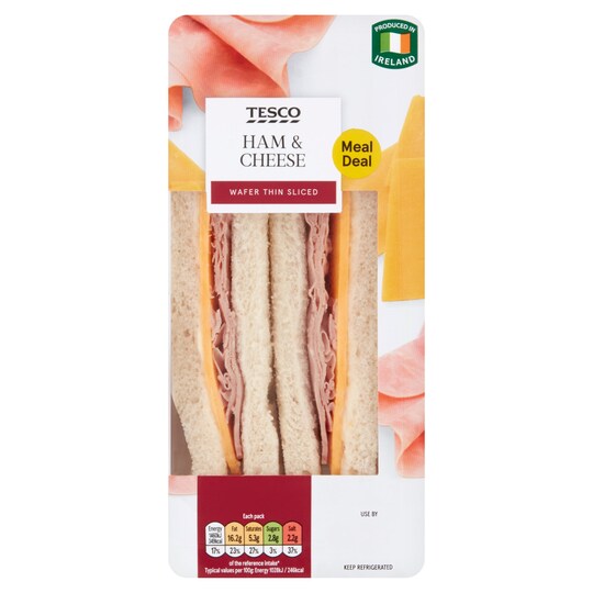 Tesco Ham And Cheese 142G Tesco Groceries