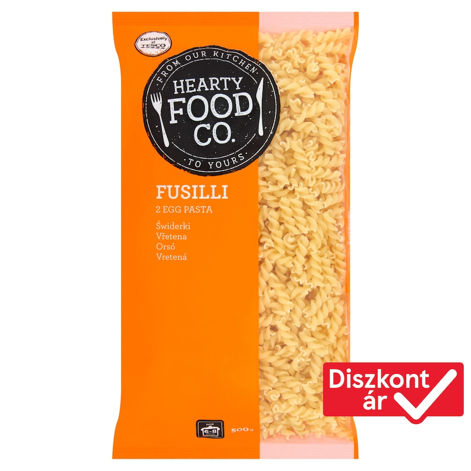 Hearty Food Co. Fusilli 2 Egg Pasta 500 g