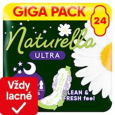 Naturella Ultra Night Plus vložky s krídelkami veľkosť 5 24 ks