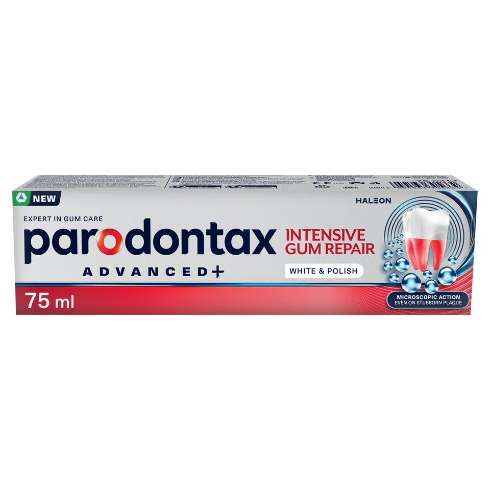 Parodontax Intensive Gum Repair White & Polish fluoridos fogkrém 75 ml  1. kép