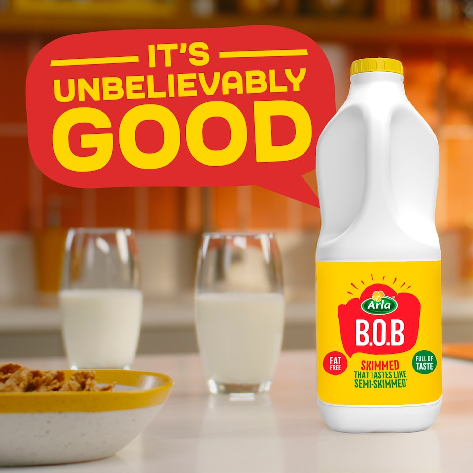 image 1 of Arla BOB Skimmed Milk 2L Tastes like Semi Skimmed