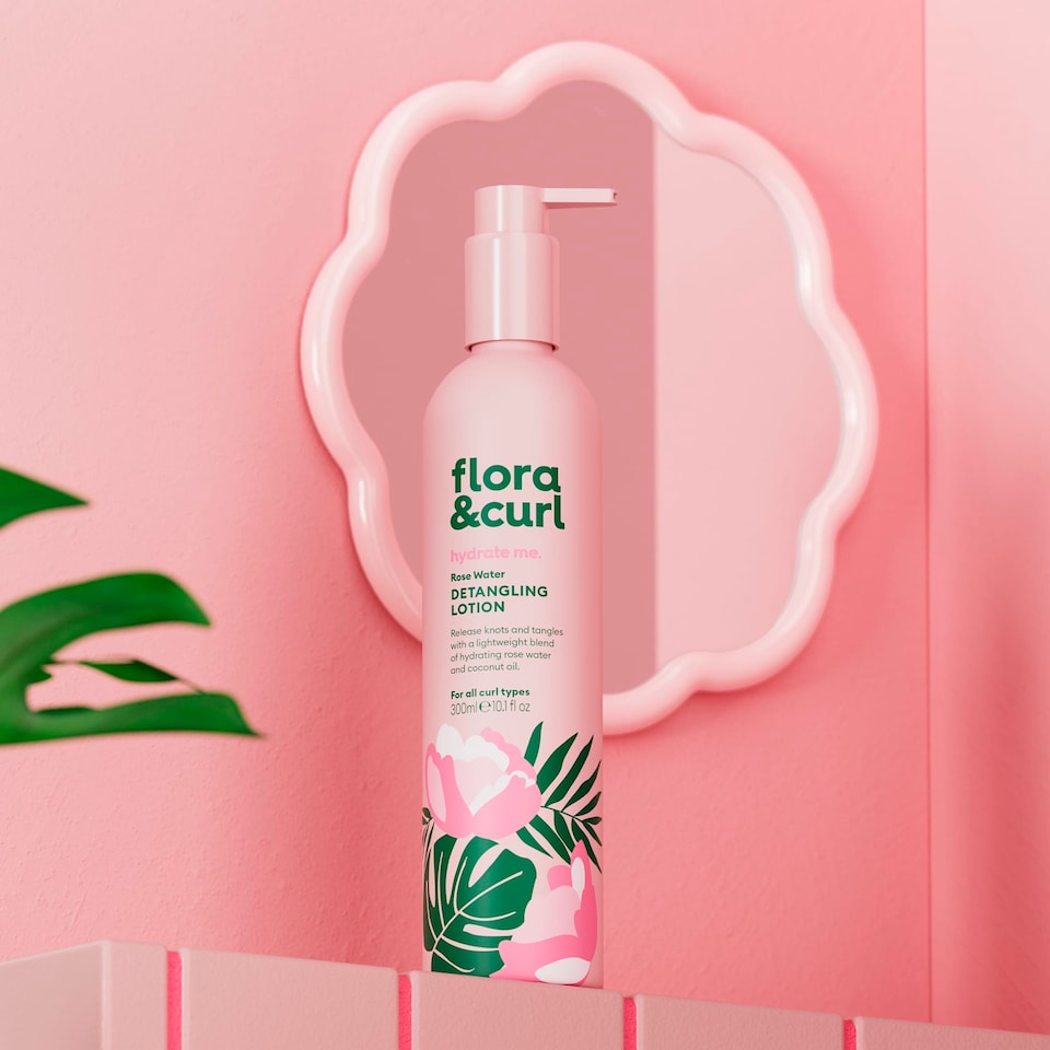 image 1 of Flora & Curl Rose Water Detangling Lotion 300ml