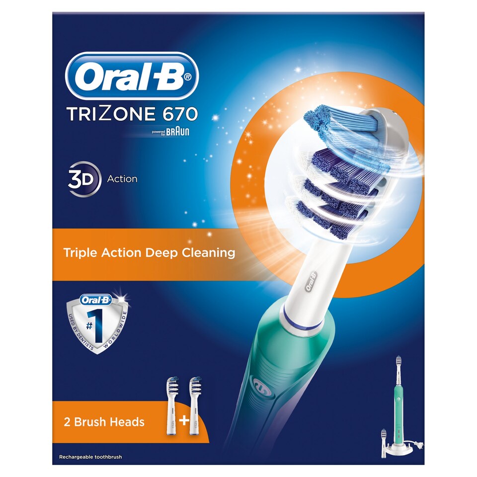 OralB Trizone 670 Electric Toothbrush Tesco Groceries