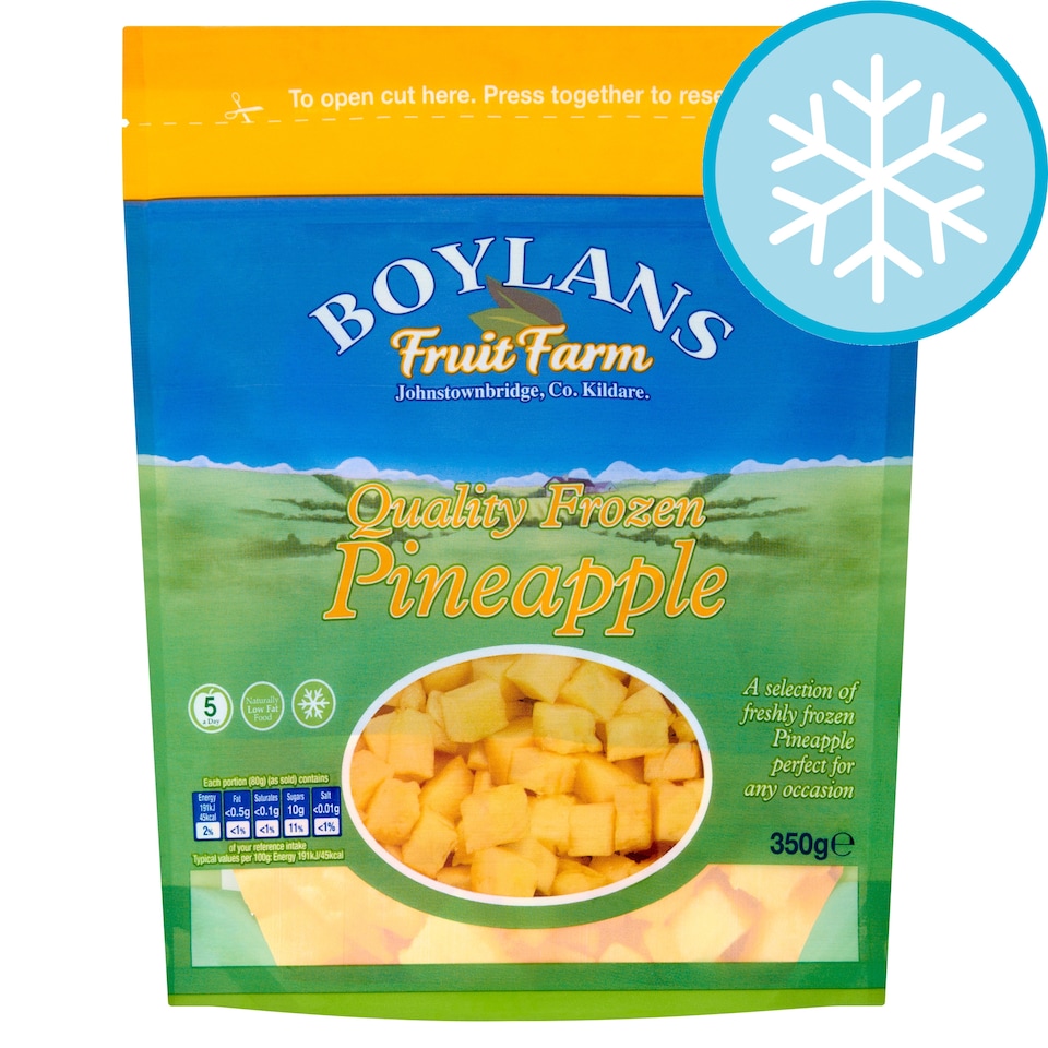 Boylans Fruit From Quality Frozen Pineapple 350G