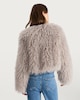 image 4 of The F&F Edit Faux Fur Cropped Jacket in Grey