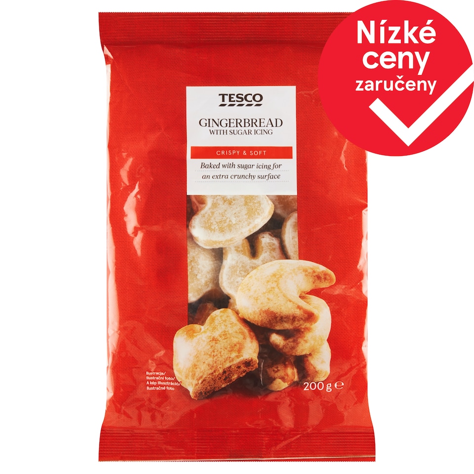 Tesco Gingerbread with Sugar Icing 200g