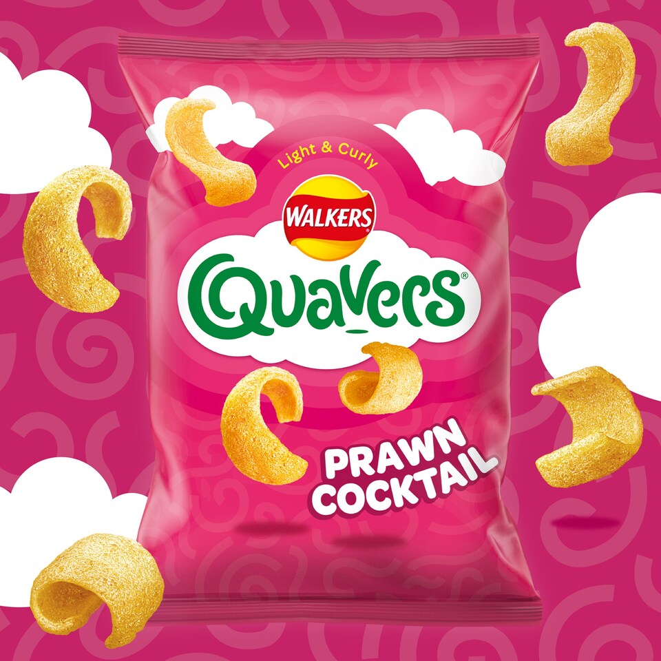 image 1 of Walkers Quavers Prawn Cocktail Multipack Crisps 6x16g