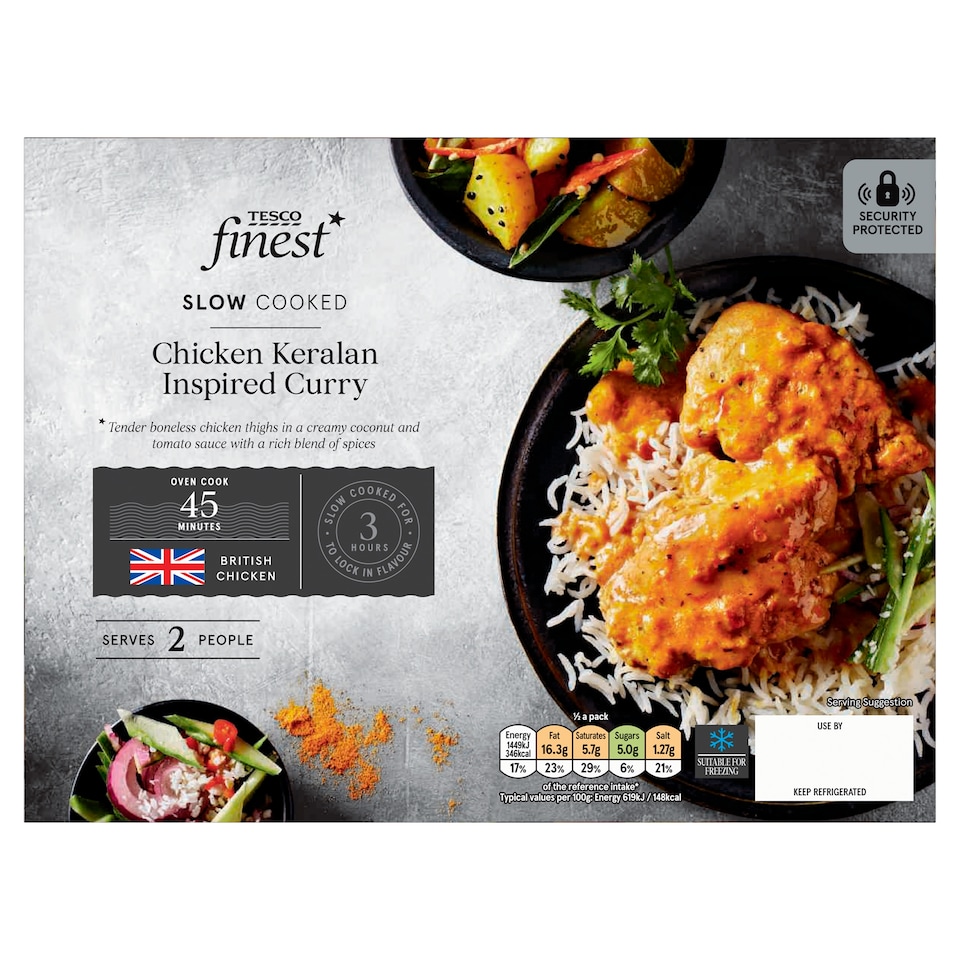 Tesco Finest Slow Cooked Kerala Chicken Curry 536g 