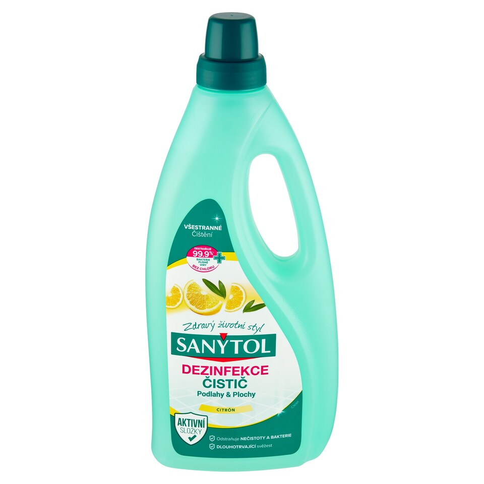 image 1 of Sanytol Disinfection Floor and Surface Cleaner Lemon and Olive Leaves Clean 1 L
