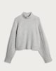 image 4 of F&F Ribbed Knitted High Neck Jumper in Grey