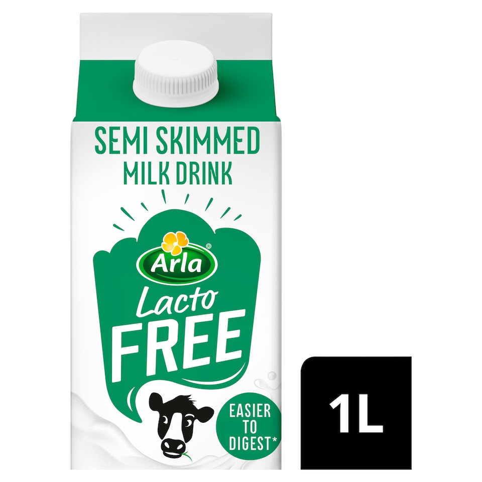 Arla LactoFREE Semi Skimmed Milk Drink 1L