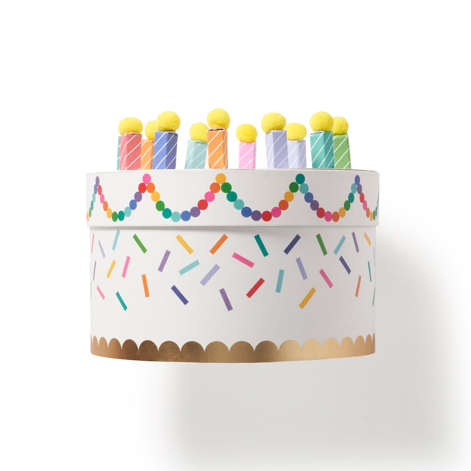 image 1 of Paperchase Cake Gift Box - Confetti