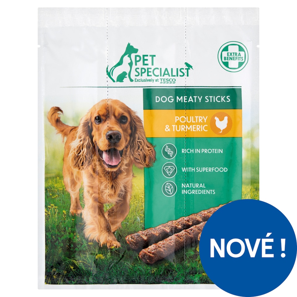 Pet Specialist Dog Meaty Sticks Poultry & Turmeric 3 x 10g (30g)