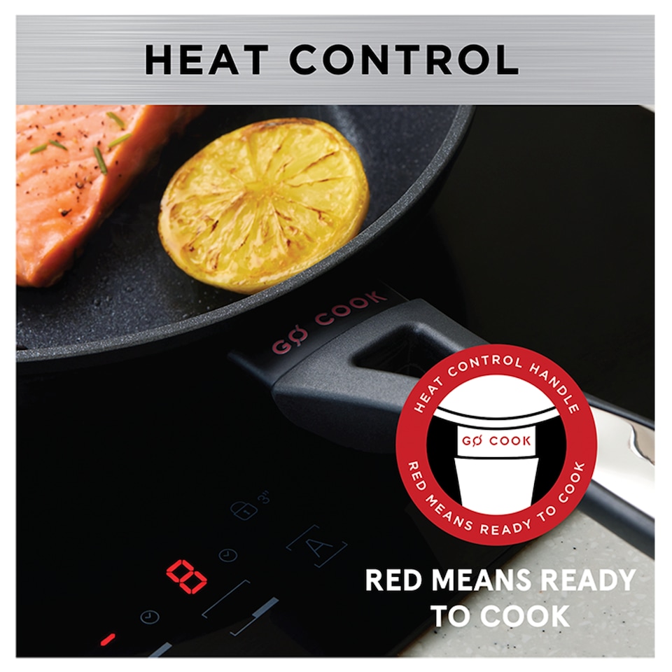 image 1 of Go Cook Heat Control Frying Pan 24Cm