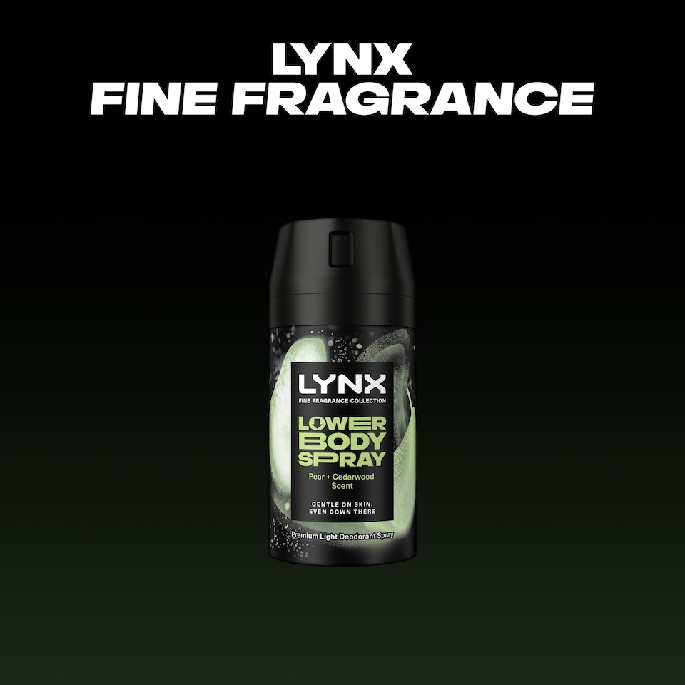 image 1 of Lynx Lower Body Spray Pear & Cedarwood 100ml