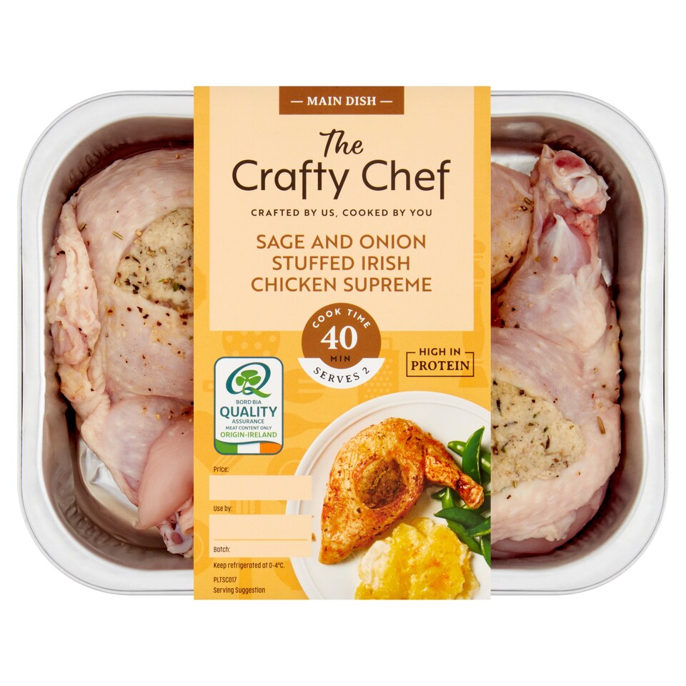 The Crafty Chef S&On Stuffed Irish Chicken Supreme 555G