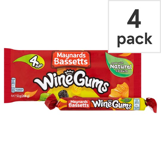 Maynards Wine Gums 4 Pack 206G Tesco Groceries