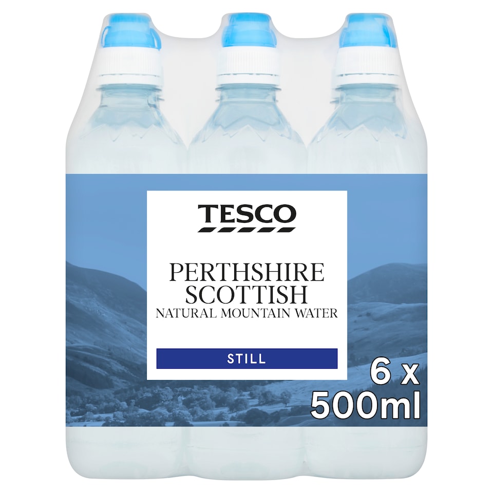 Tesco Perthshire Still Water 6X500ml Sport