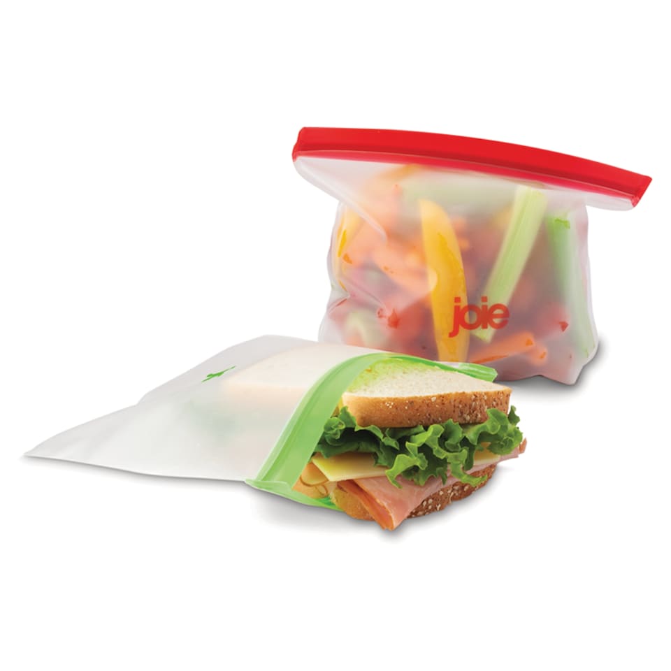 image 1 of Joie Large PEVA Food Storage Bags 6 Pack