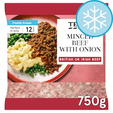 Tesco Minced Beef & Onion 750G