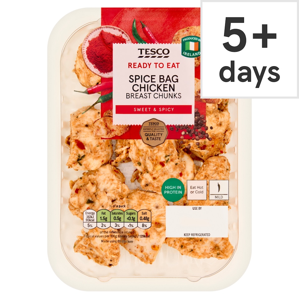 Tesco Spice Bag Chicken Breast Chunks 140g 
